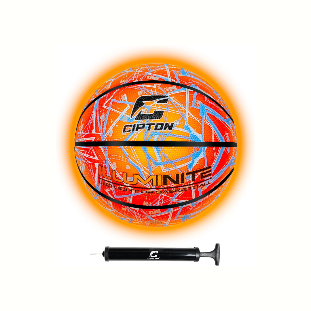 CIPTON LED Premium Rubber Basketball Electric Stripes Design (29.5")