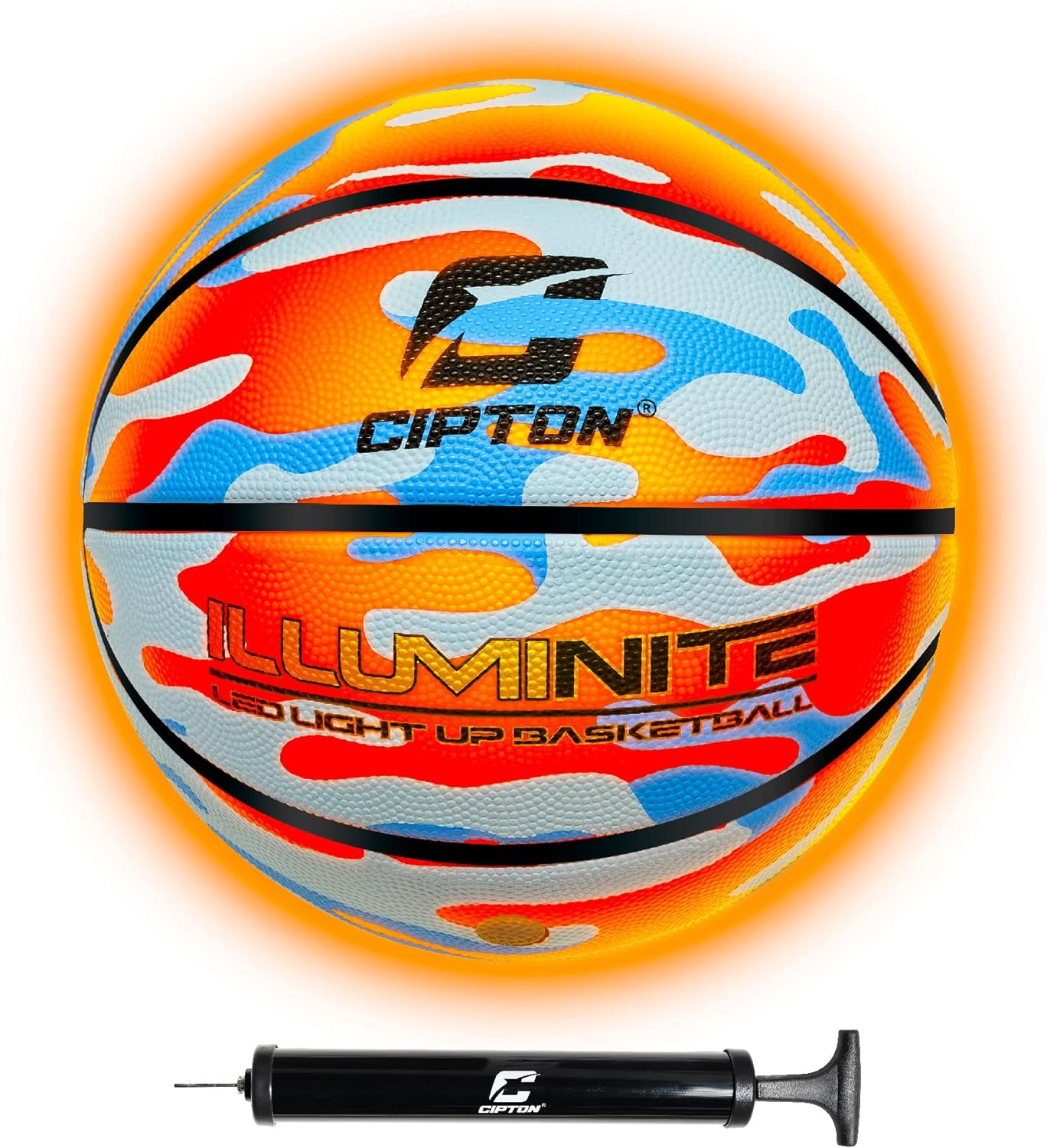 CIPTON LED Premium Rubber Basketball Camouflage Design (29.5")