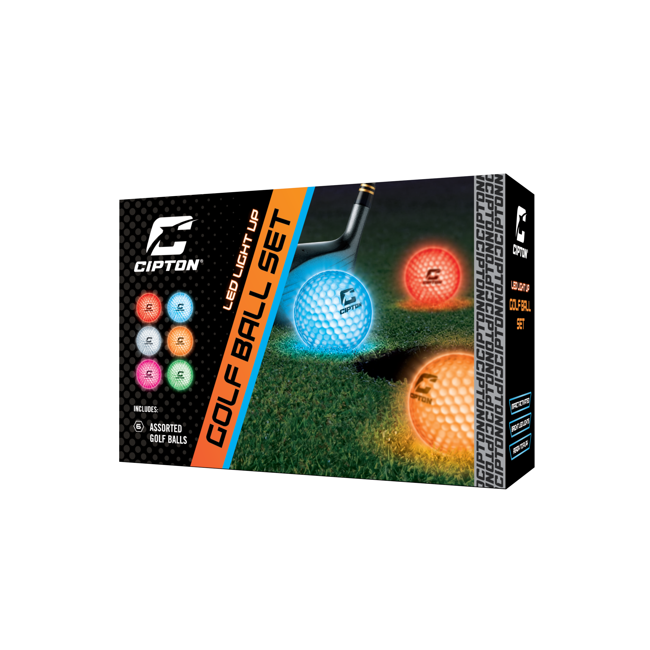 CIPTON LED Golf Balls (6 Pack)