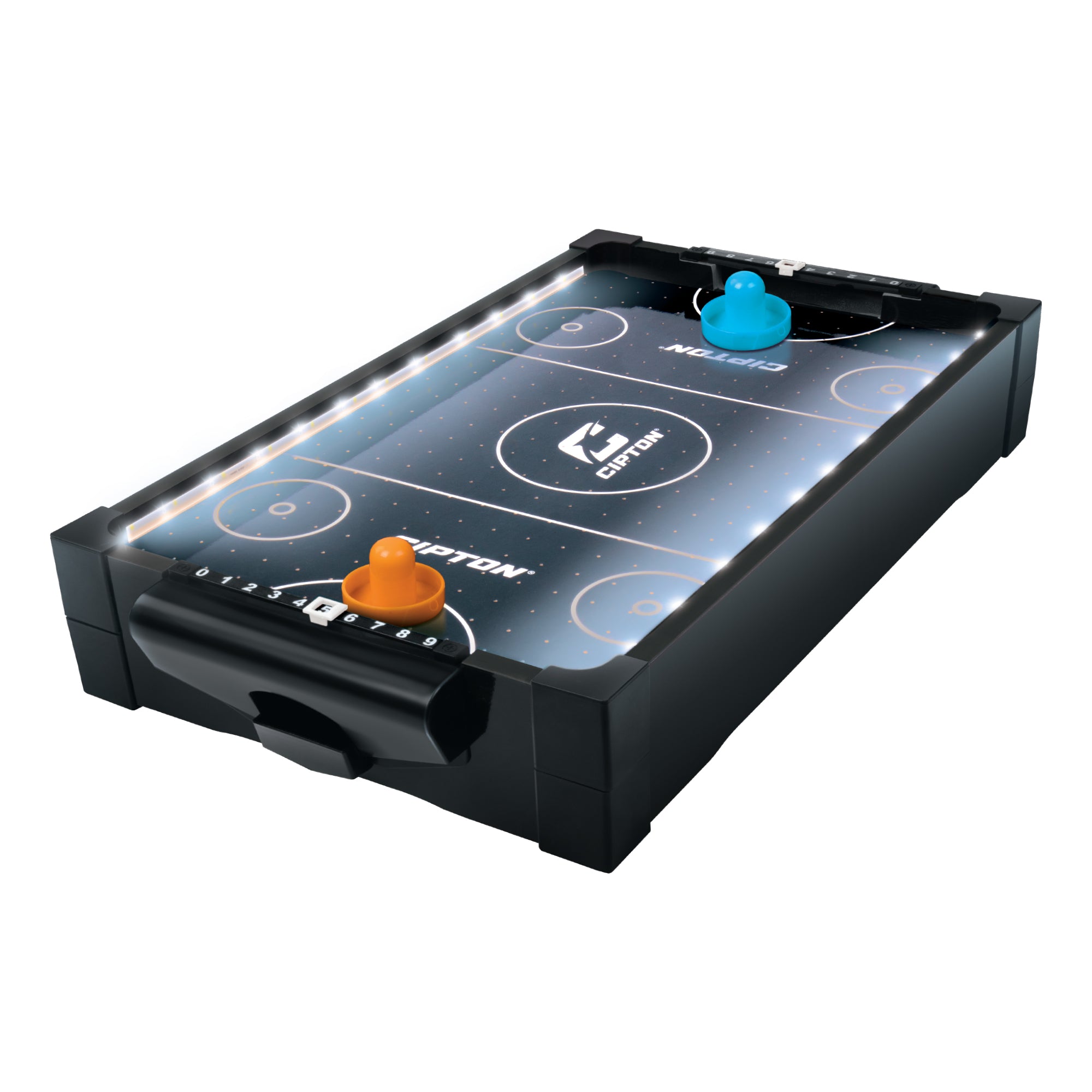 CIPTON LED Light Up Tabletop Air Hockey