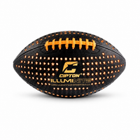 CIPTON Illuminite LED football glowing orange, side view