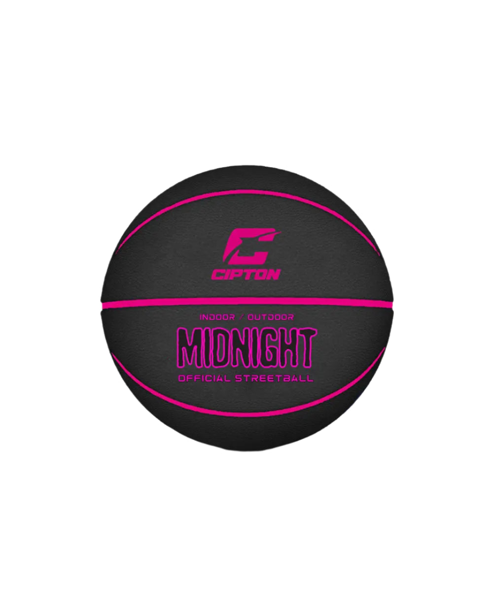 The Cipton Midnight Official Streetball Basketball, adorned with the word "midnight", is a slam-dunk choice for basketball enthusiasts.