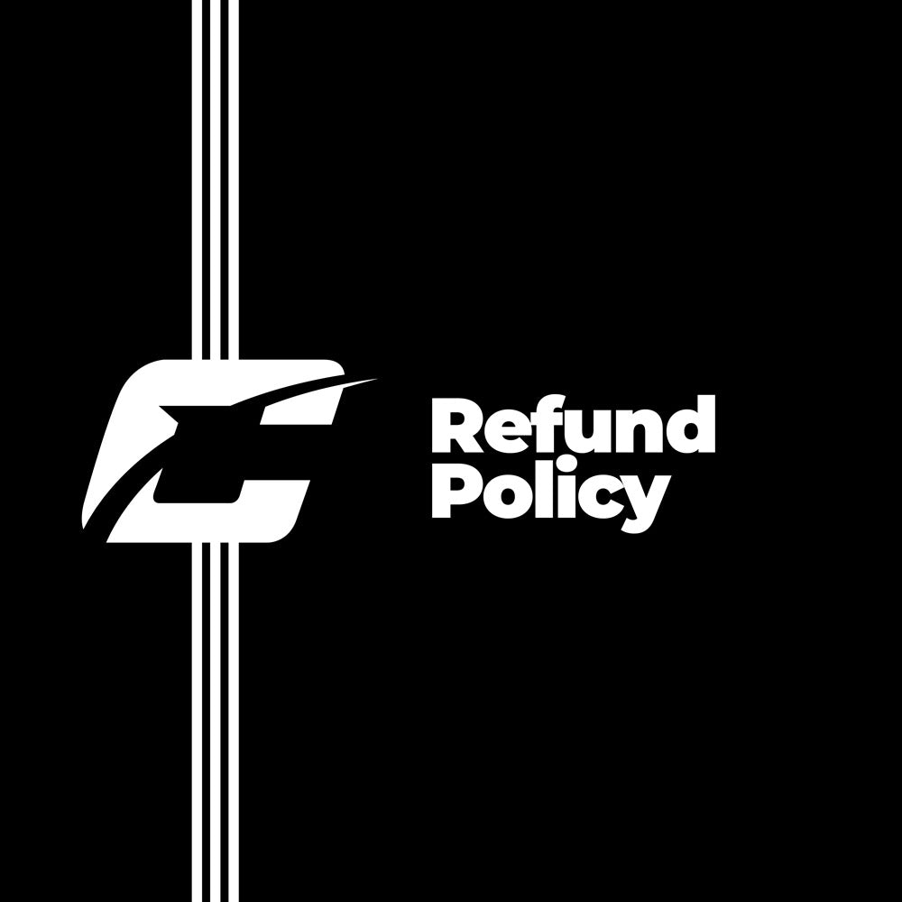 Refund Policy text with Cipton logo Icon composition.