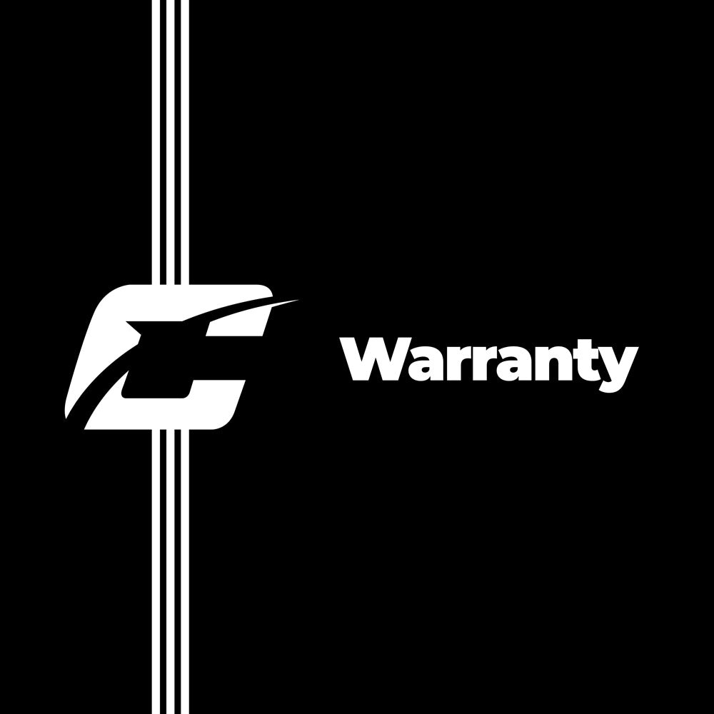 Warranty text with Cipton logo Icon composition.