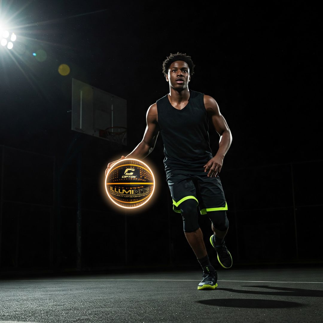CIPTON LED Basketball Microfiber Official League Size