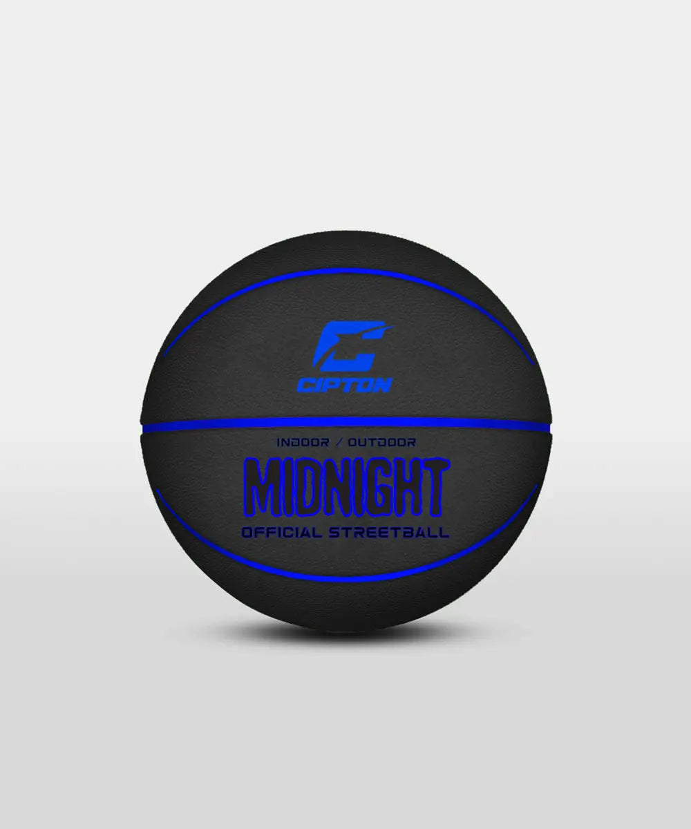 Ignite your passion for basketball with the Cipton Midnight Official Streetball Basketball, featuring the word 