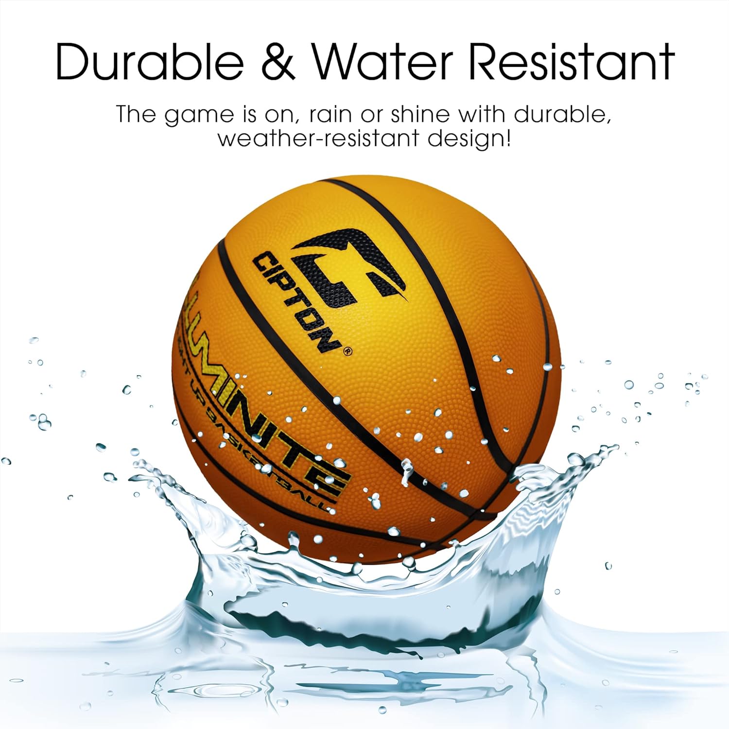 LED Premium Rubber Basketball (27.5