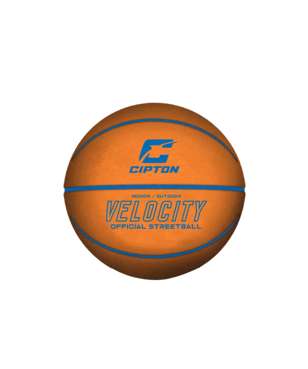 Premium Rubber Basketball Velocity Blue/Orange (29.5") Cipton Sports