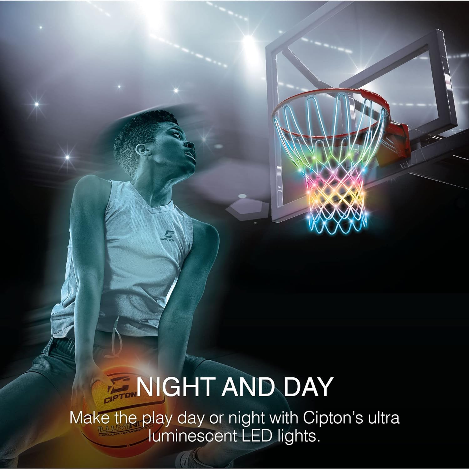 LED Light Up Basketball Net Cipton Sports