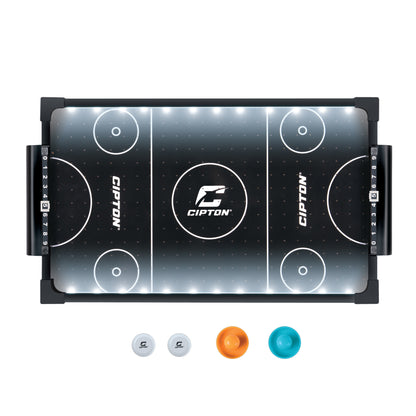 CIPTON LED Light Up Tabletop Air Hockey