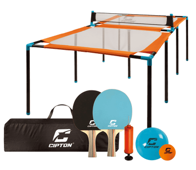 CIPTON Slam Pong Pro Series table with net, paddles, ball, pump and carry bag