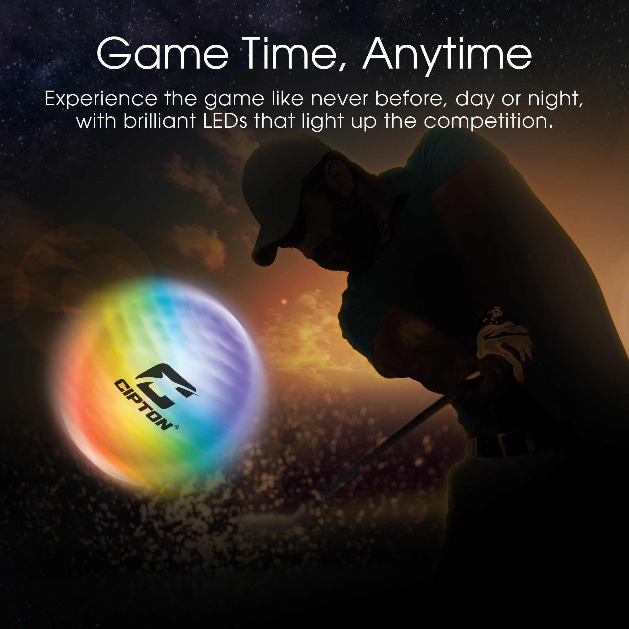 CIPTON LED Golf Balls (6 Pack)