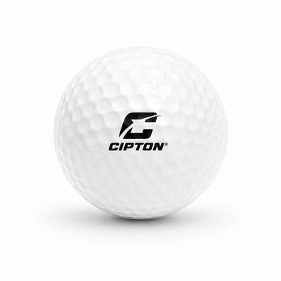 CIPTON LED golf ball, white, front view