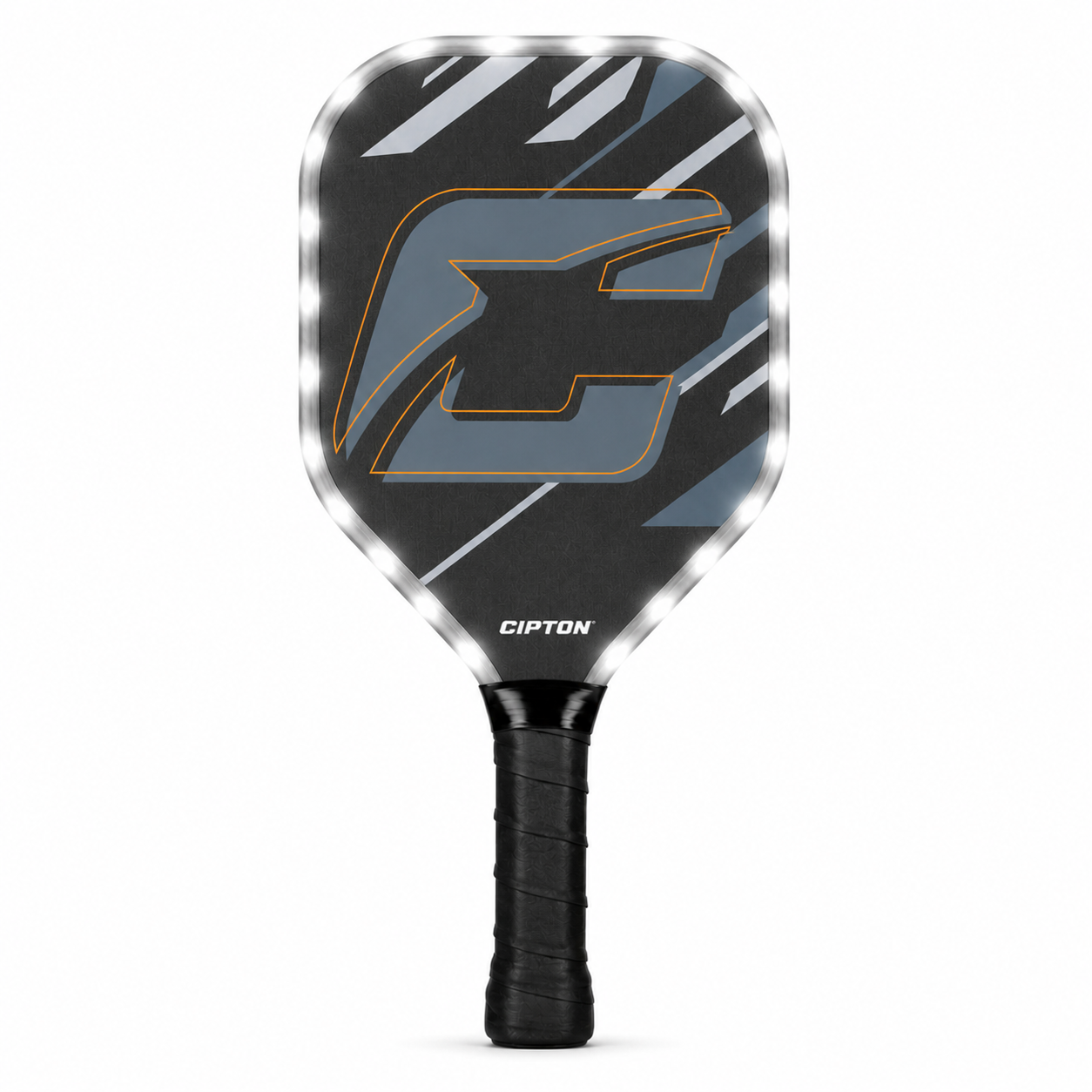 Single CIPTON LED pickleball paddle, front view