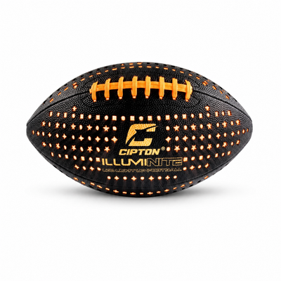 CIPTON Illuminite LED football glowing orange, side view