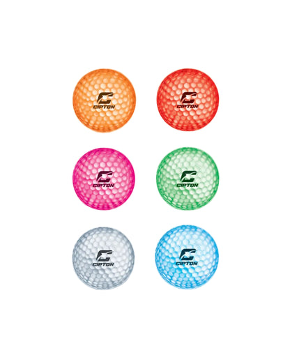 Vibrant glow in the night Cipton balls in a set of six.