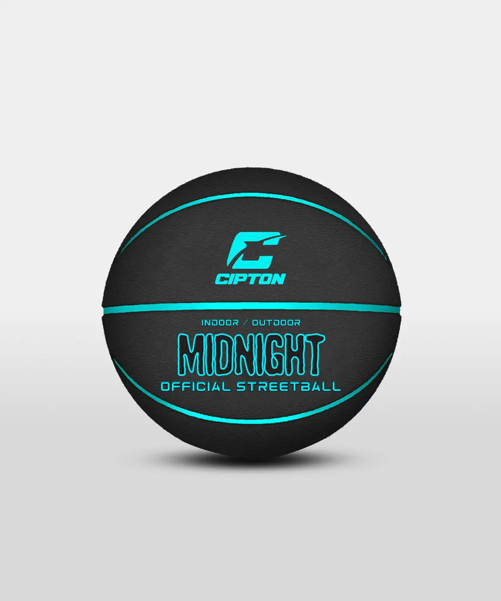Take your game to new heights with the Cipton Midnight Official Streetball Basketball, emblazoned with the word 