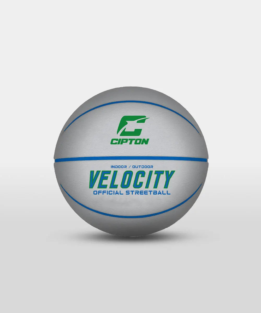 Premium Rubber Basketball Velocity Blue/Gray (29.5