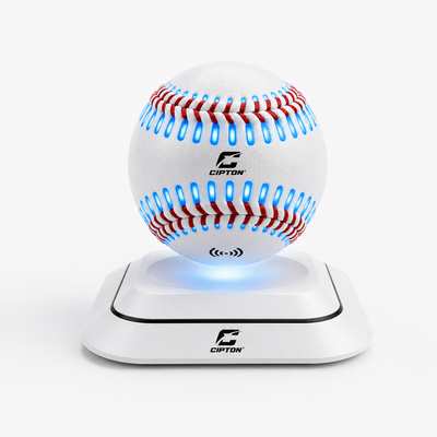 CIPTON LED baseball charging on its wireless charging stand