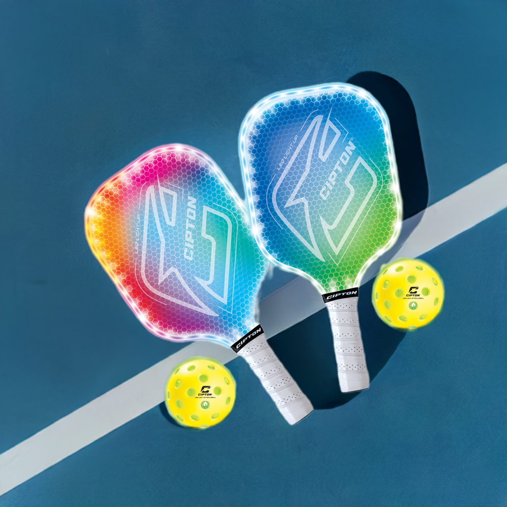 CIPTON LED Light Up Pickleball Net Set